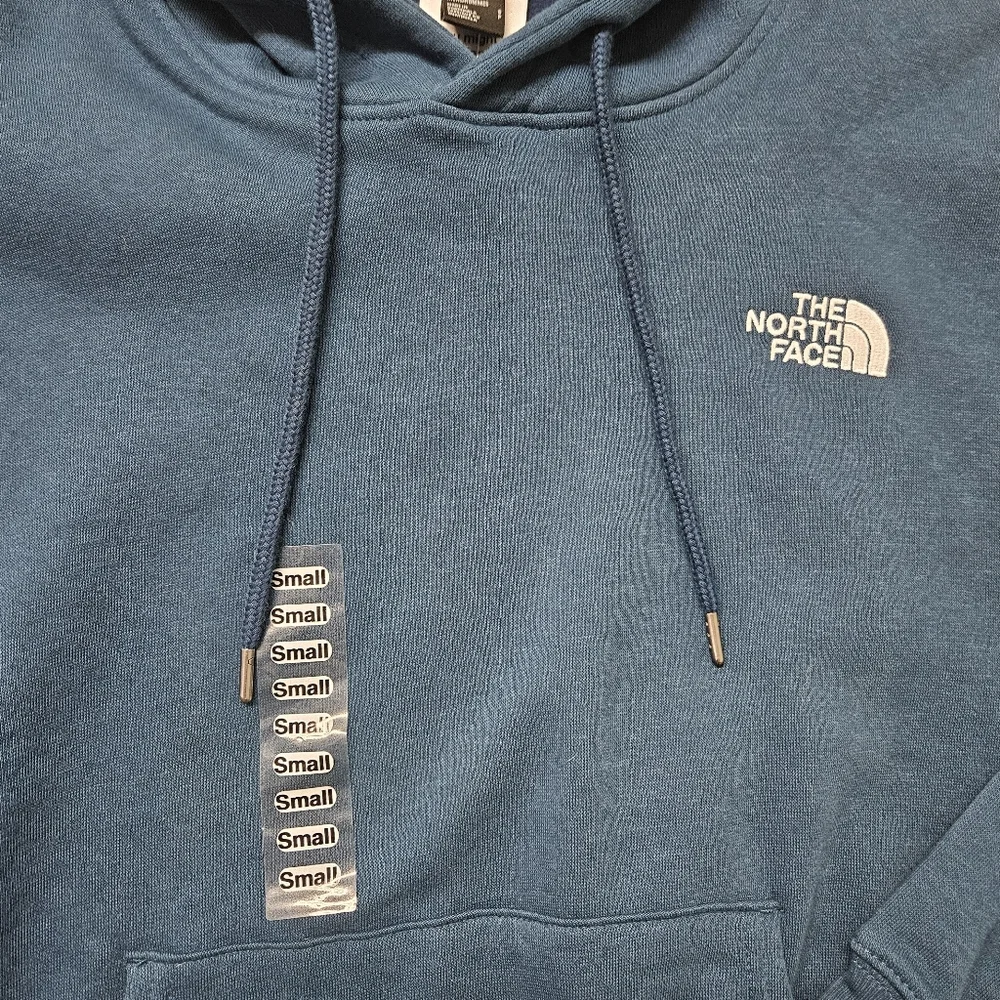 North Face Evolution Vintage Hoodie Midnight Petrol Oversized Large NWT